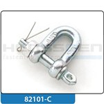 Manille DIN 82101-C forme droite à vis